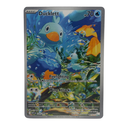 Pokémon TCG: Ducklett 109/086 Reverse Holo Illustration Rare NM