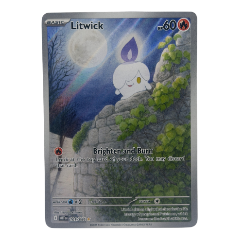 Pokémon TCG: Litwick 101/086 Illustration Rare NM