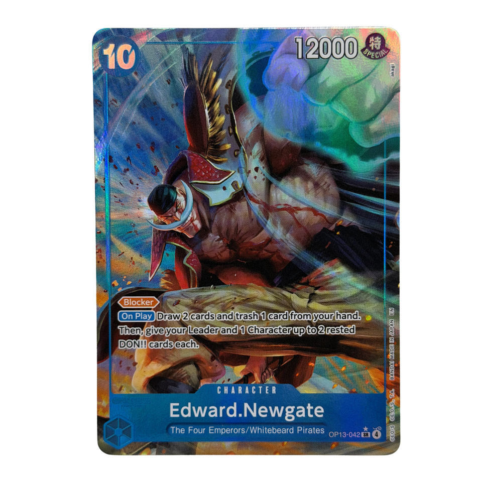 Bandai: One Piece Edward.Newgate Alt Art OP13-042 Carrying On His Will Foil NM