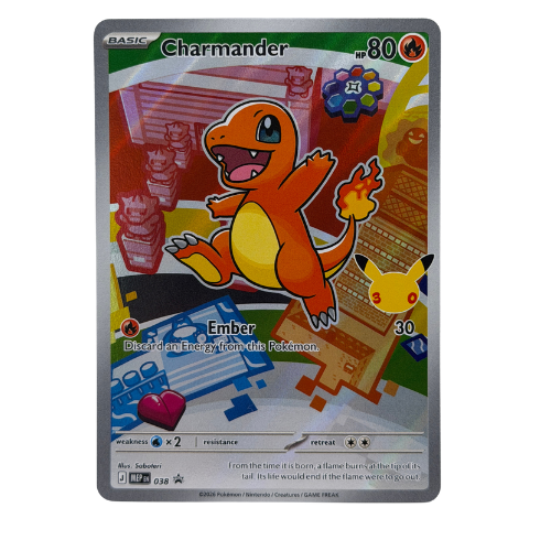 Pokemon TCG: Charmander MEP 038 Illustration Promo 30th Anniversary NM