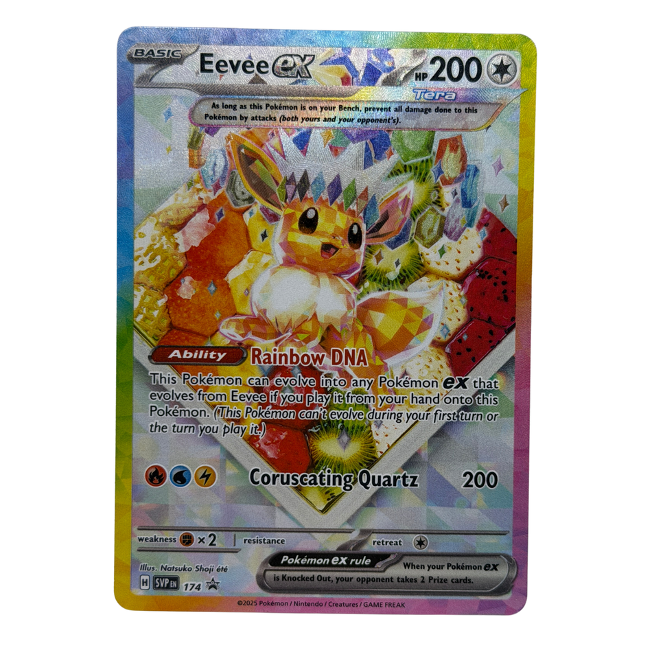 Pokemon TCG: Eevee ex SVP 174 Scarlet & Violet Black Star Promo Full Art Holo NM