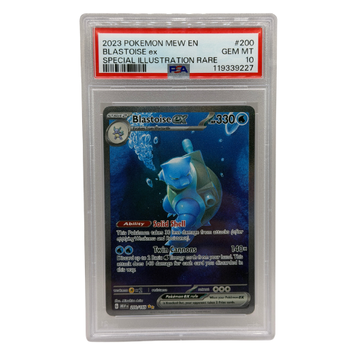 Pokemon TCG: 2023 Blastoise ex 200/165 SIR 151 GEM MINT PSA 10