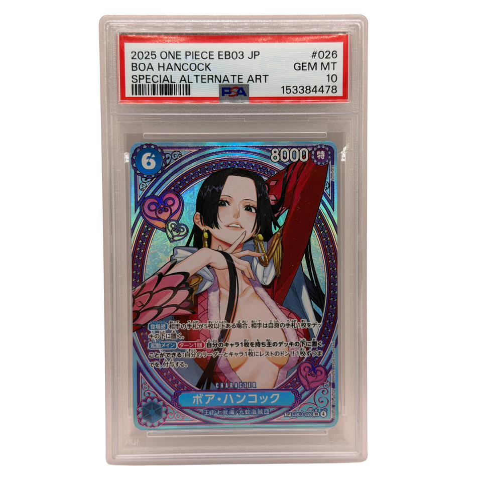 2026 One Piece EB03 JP Boa Hancock Special Alternate Art #26 PSA 10