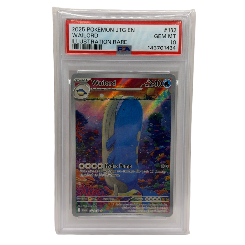 Pokemon TCG: Wailord Illustration Rare Holo 162/159 PSA 10