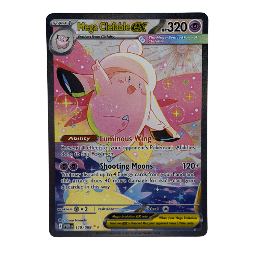 Pokemon TCG: Mega Clefable Ex 119/088 Special Illustration Rare NM