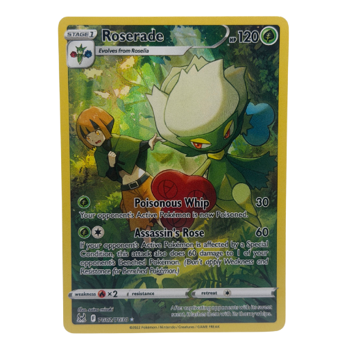 Pokemon TCG: Roserade TG02/TG30 Holo Lost Origin Trainer Gallery NM