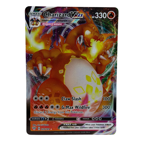 Pokemon TCG: Charizard Vmax 020/189 Darkness Ablaze NM