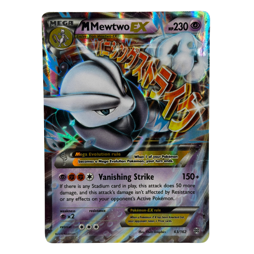 Pokemon TCG: 2015 Pokemon XY Mega Mewtwo EX Holo #63/162 NM
