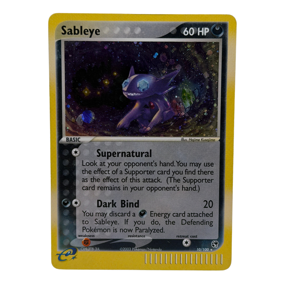 Pokémon TCG: Slabeye 10/100 2003 EX Sandstorm Holo Rare LP