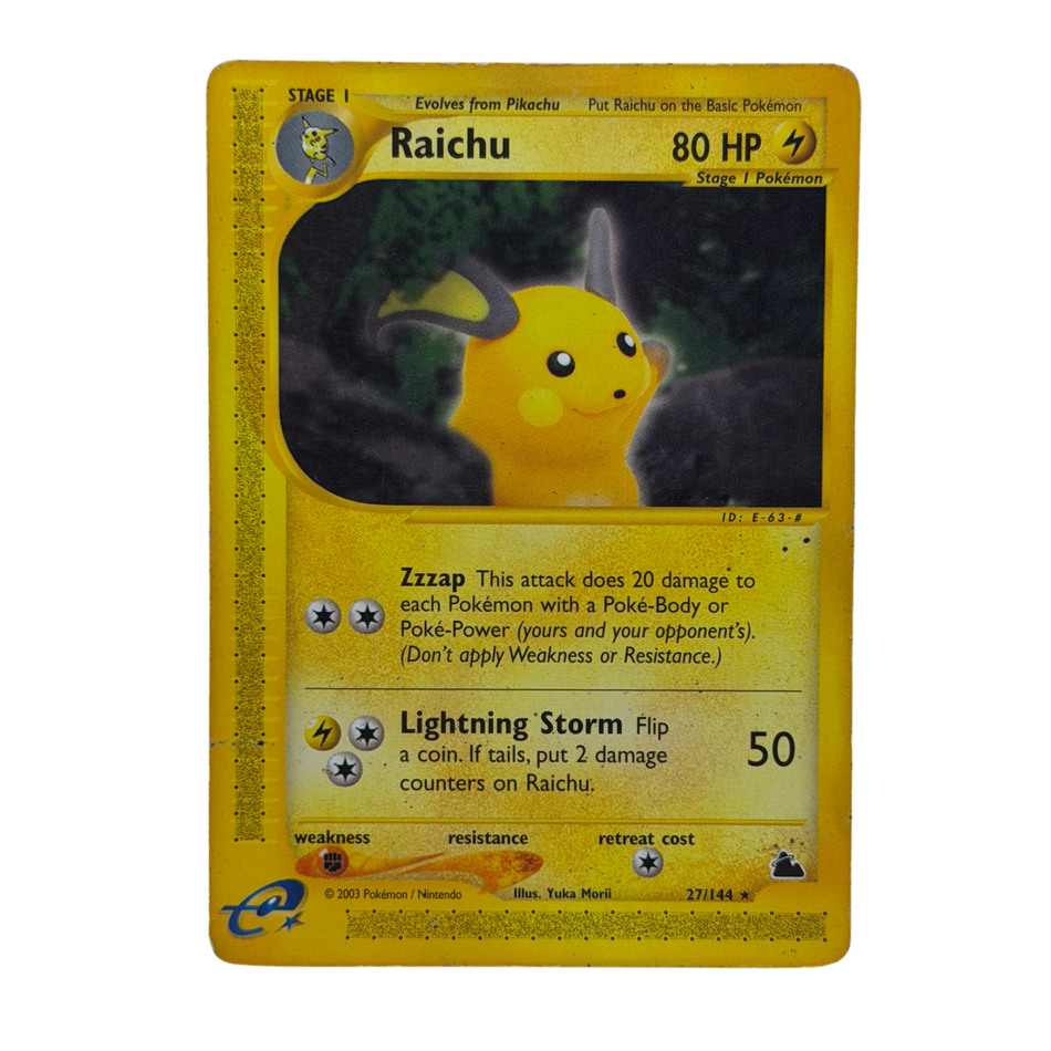 Pokémon TCG: Raichu 27/144 Skyridge Non-Holo HP