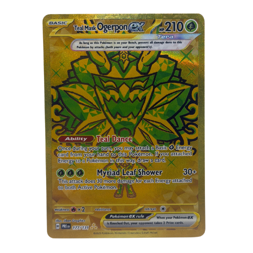 Pokémon TCG: Teal Mask Ogerpon Ex 177/131 Hyper Rare NM
