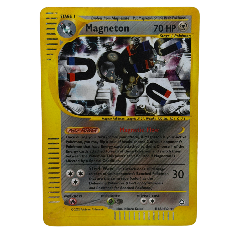 Pokémon TCG: Magneton H16/H32 2002 Aquapolis Holofoil MP