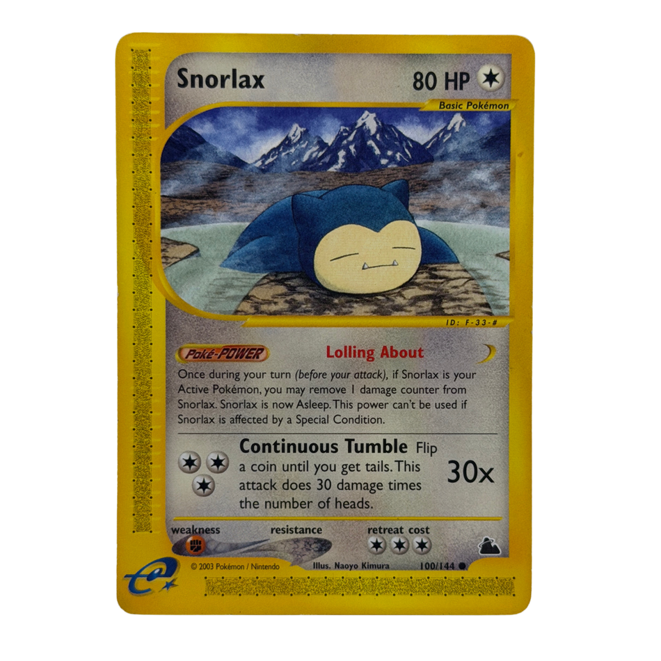 Pokémon TCG: Snorlax 100/144 Skyridge 2003 E-series MP