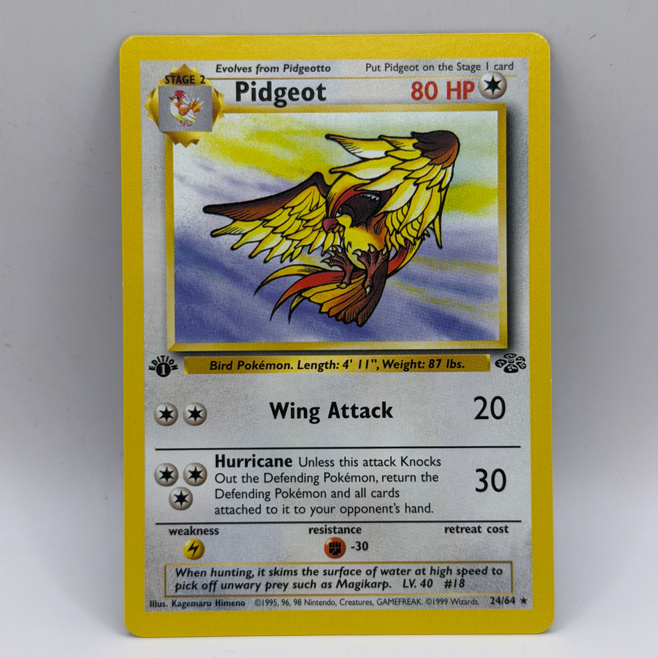 Pokemon TCG: Pidgeot 1st Edition Jungle non holo Rare 24/64 LP/NM