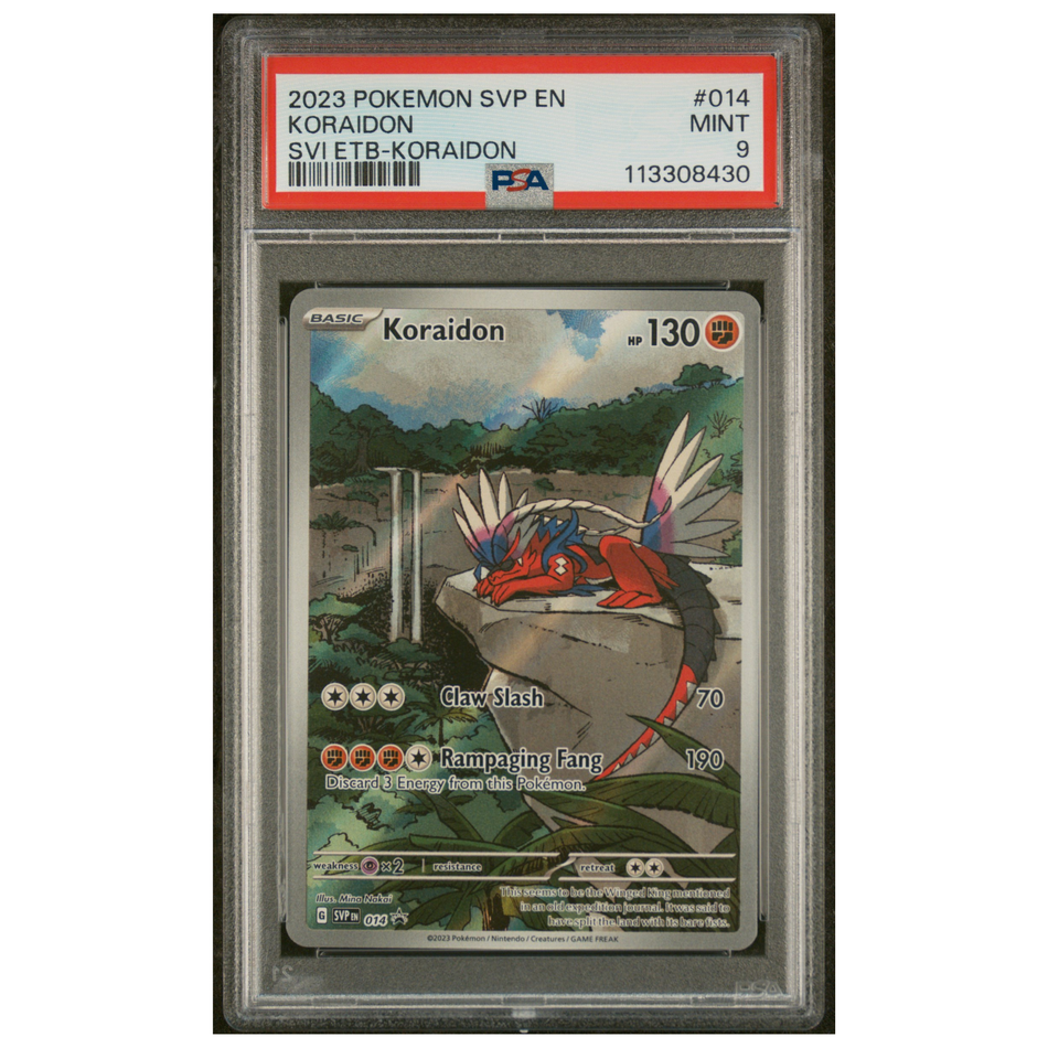 Pokemon TCG: 2023 Koraidon Svp En-Sv Black Star Promo 014 PSA 9