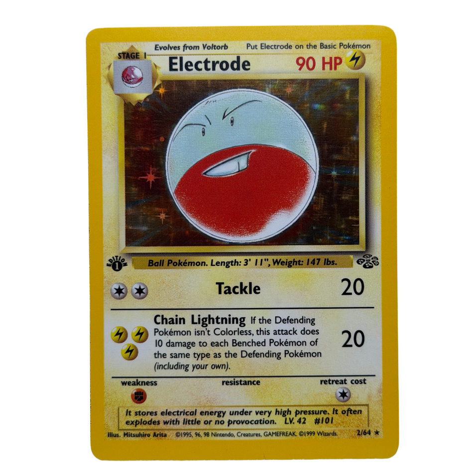 Pokémon TCG: Electrode 2/64 1st Edition Holo NM