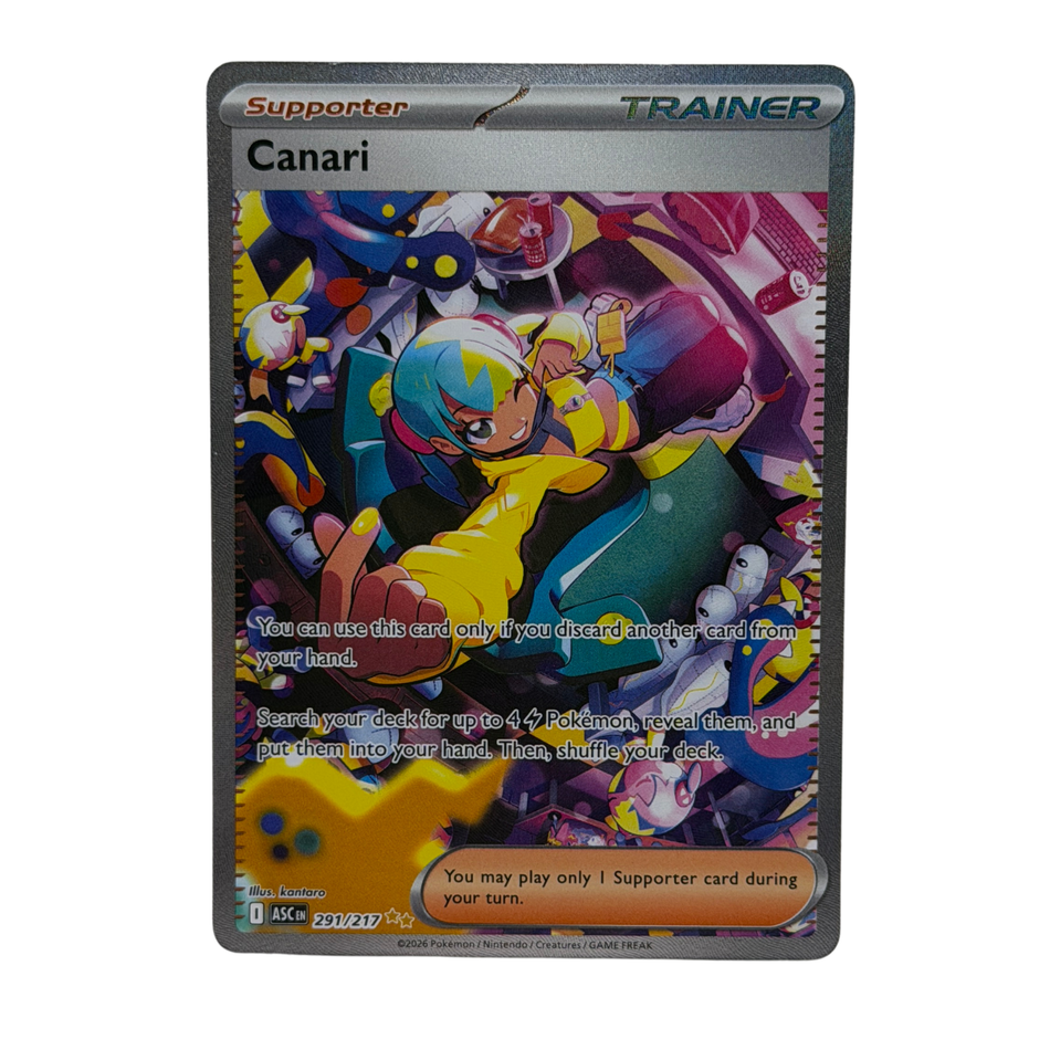Pokémon TCG: Canari 291/217 Ascended Heroes SIR Trainer NM