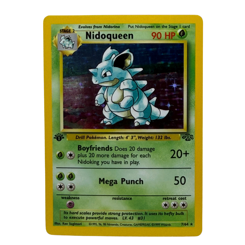 Pokémon TCG: Nidoqueen 7/64 1st Edition Holo NM