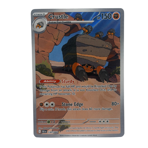 Pokémon TCG: Crustle 130/086 Illustration Rare S&V Black Bolt IR NM