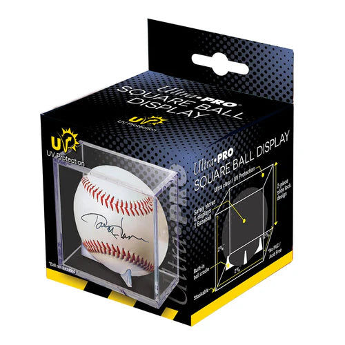 Ultra Pro Square Baseball Holder Cube Display Case with UV Protection