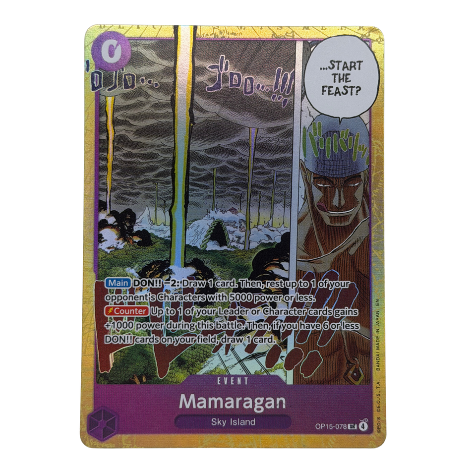 Bandai: One Piece Mamaragan OP15-078 Adventure on Kami's Island Foil SR NM