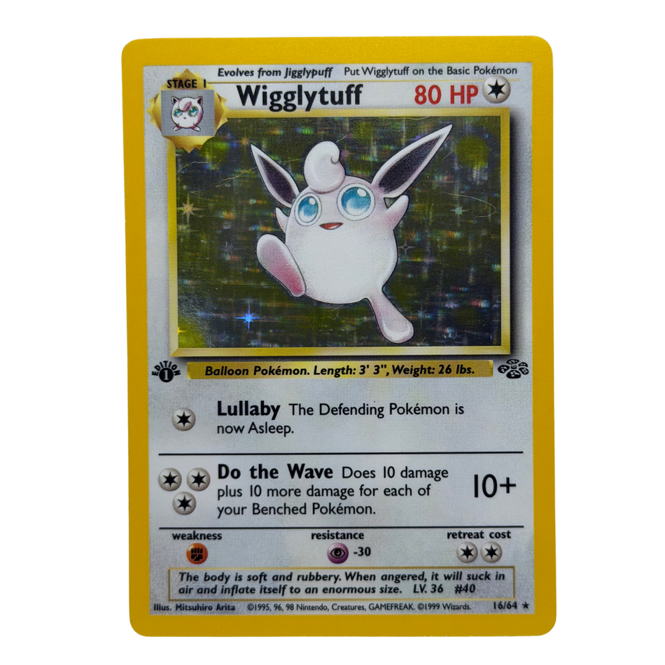 Pokémon TCG: Wigglytuff 16/64 1st Edition Holo NM