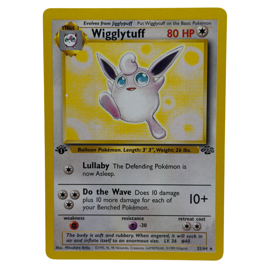 Pokémon TCG: Wiggleytuff 32/64 1st Edition Jungle LP