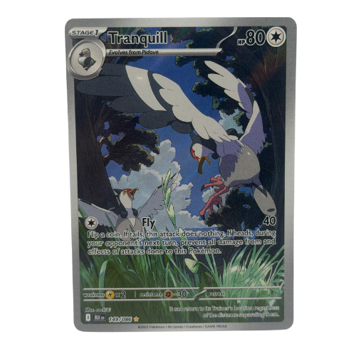 Pokemon TCG: Tranquill 149/086 Black Bolt Illustration Rare English NM
