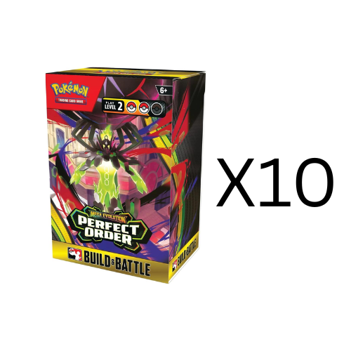 Pokémon TCG: Mega Evolution Perfect Order Build & Battle Box Display 10ct