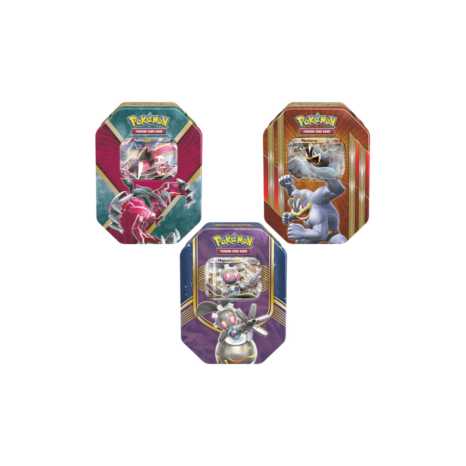Pokémon TCG: EX Collector's Tin 3-Pack 2018 Machamp/Yveltal/Magearna