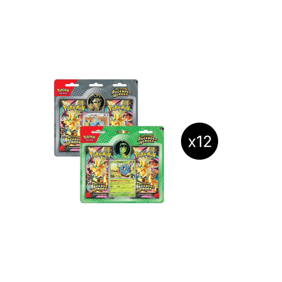 Pokémon TCG: Ascended Heroes Erika/Larry 2-Pack Blister Case (24ct)