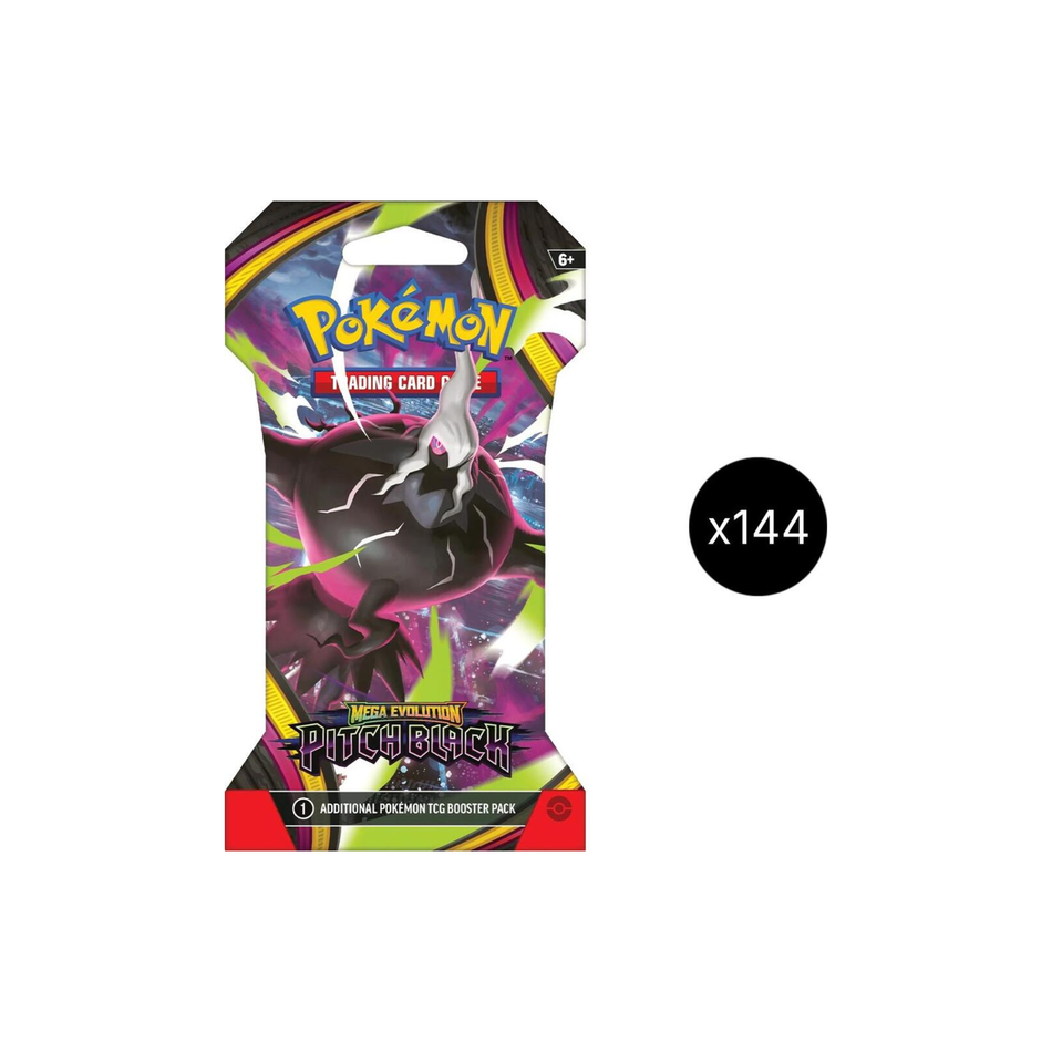 Pokémon TCG: Mega Evolution Pitch Black Sleeved Booster Case (144ct)