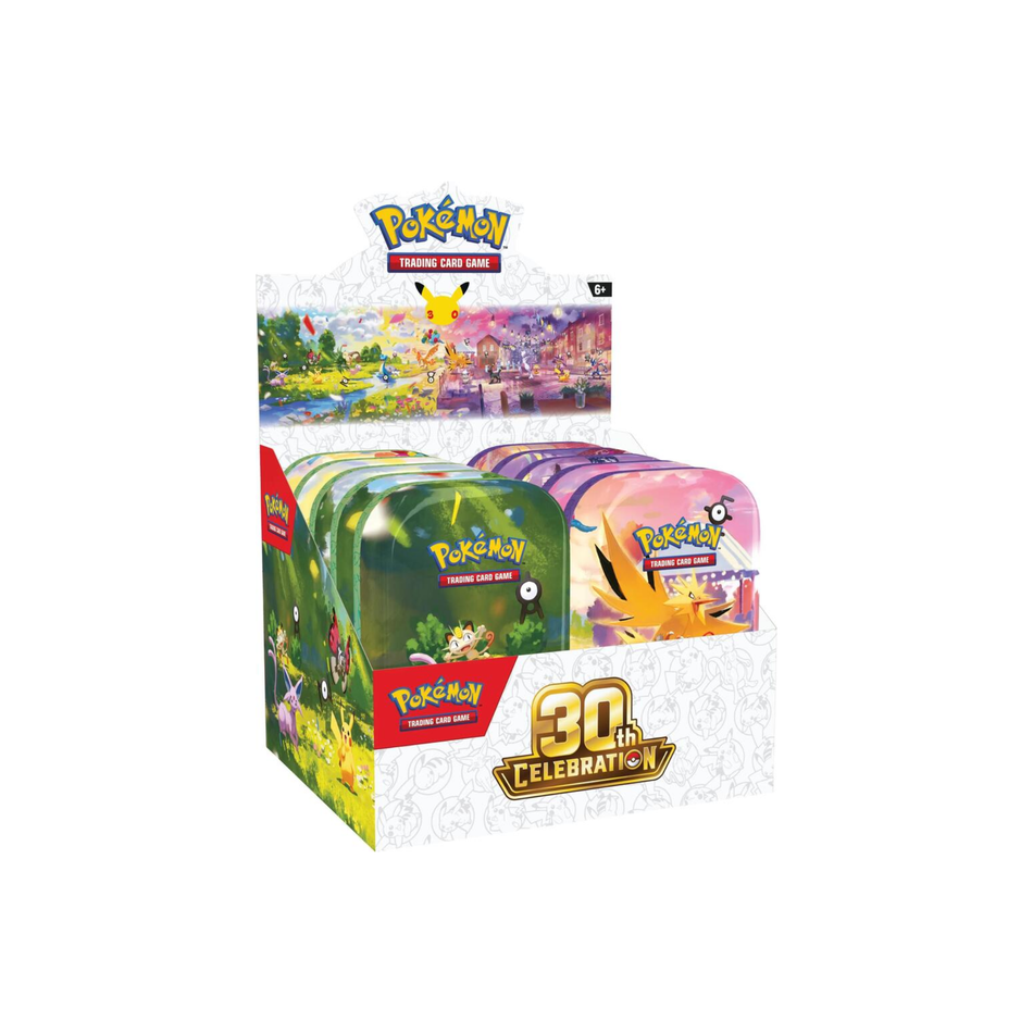 Pokémon TCG: 30th Celebration Mini Tin Display
