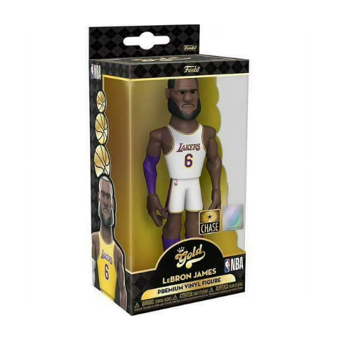 Funko: Lebron James Gold 5" Funko Pop NBA Los Angeles Lakers White
