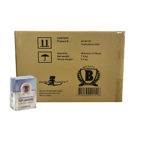 Beckett Shield Sealed Case (1000) 3x4 35pt Top Loaders