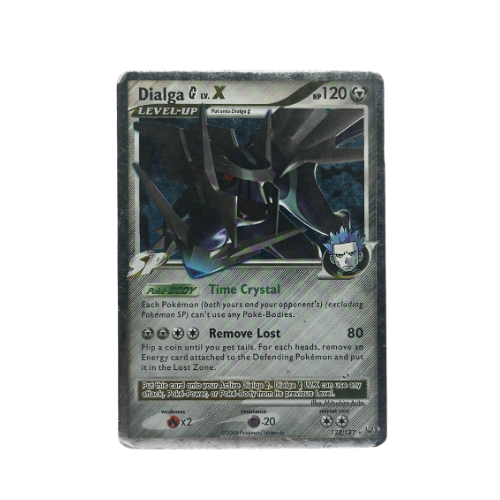 Pokémon TCG: Dialga LV. X 122/127 Platinum Holo VG