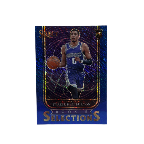 2020-21 Select Tyrese Haliburton Rookie Selections Blue Shimmer Prizm RC